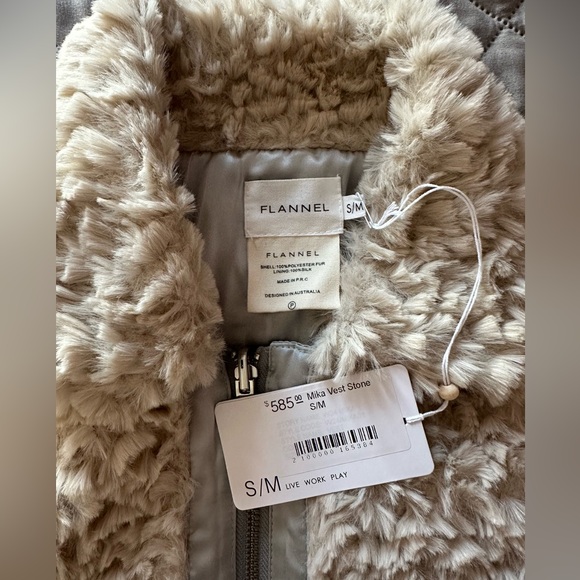 Mika Fur 100% Silk Vest - Picture 2 of 4